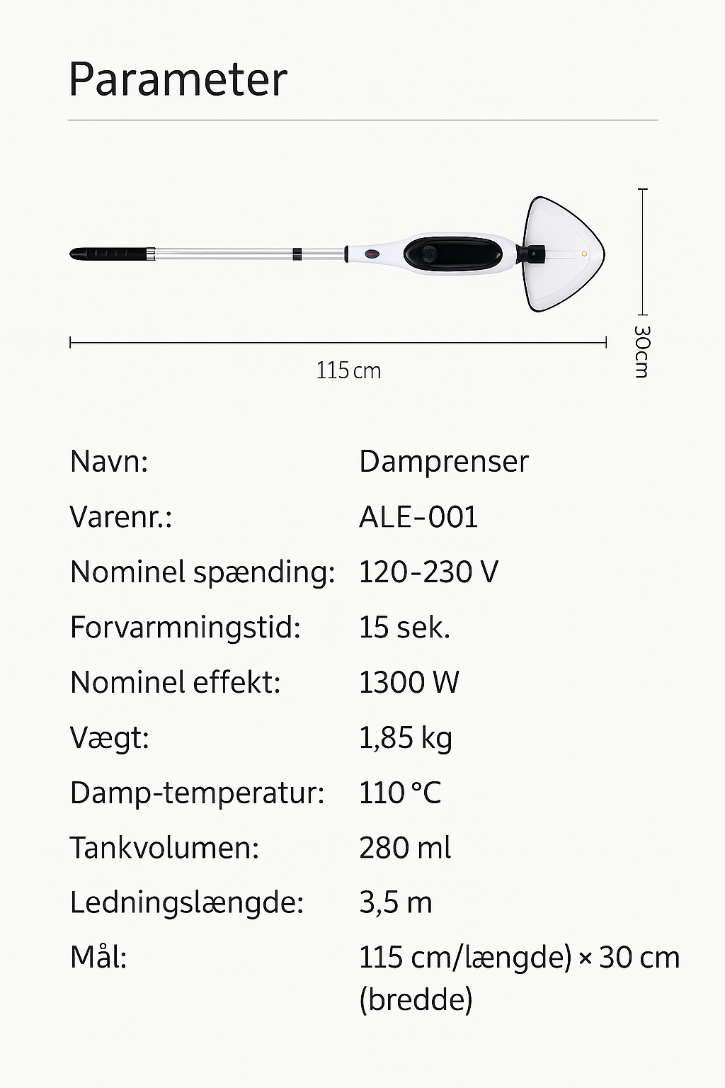 Clearwell™ Multifunktionel Dampmoppe