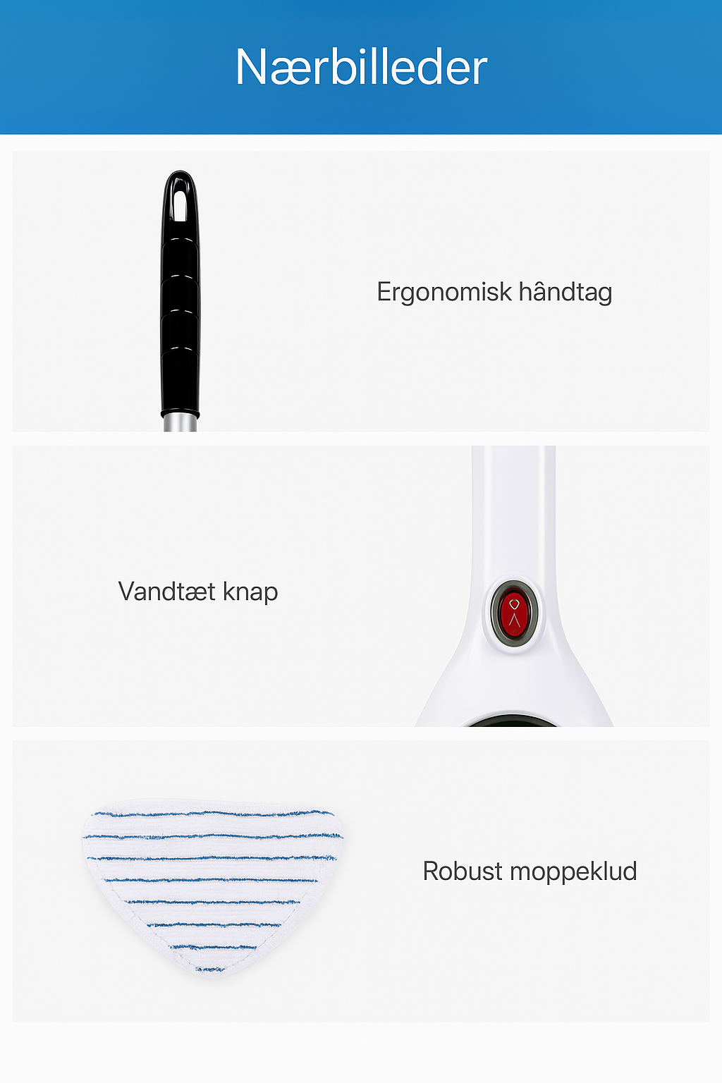 Clearwell™ Multifunktionel Dampmoppe