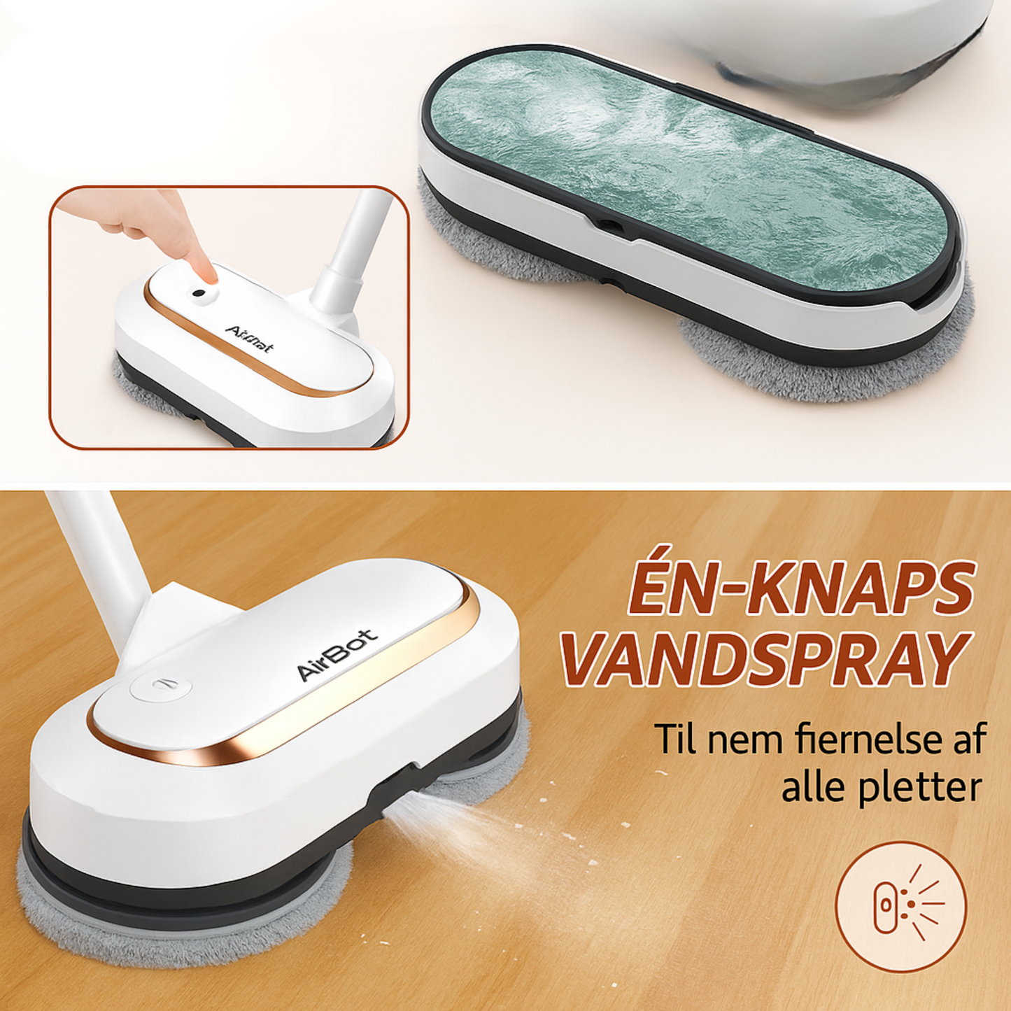 Clearwell™ Trådløs Elektrisk Spray Mop