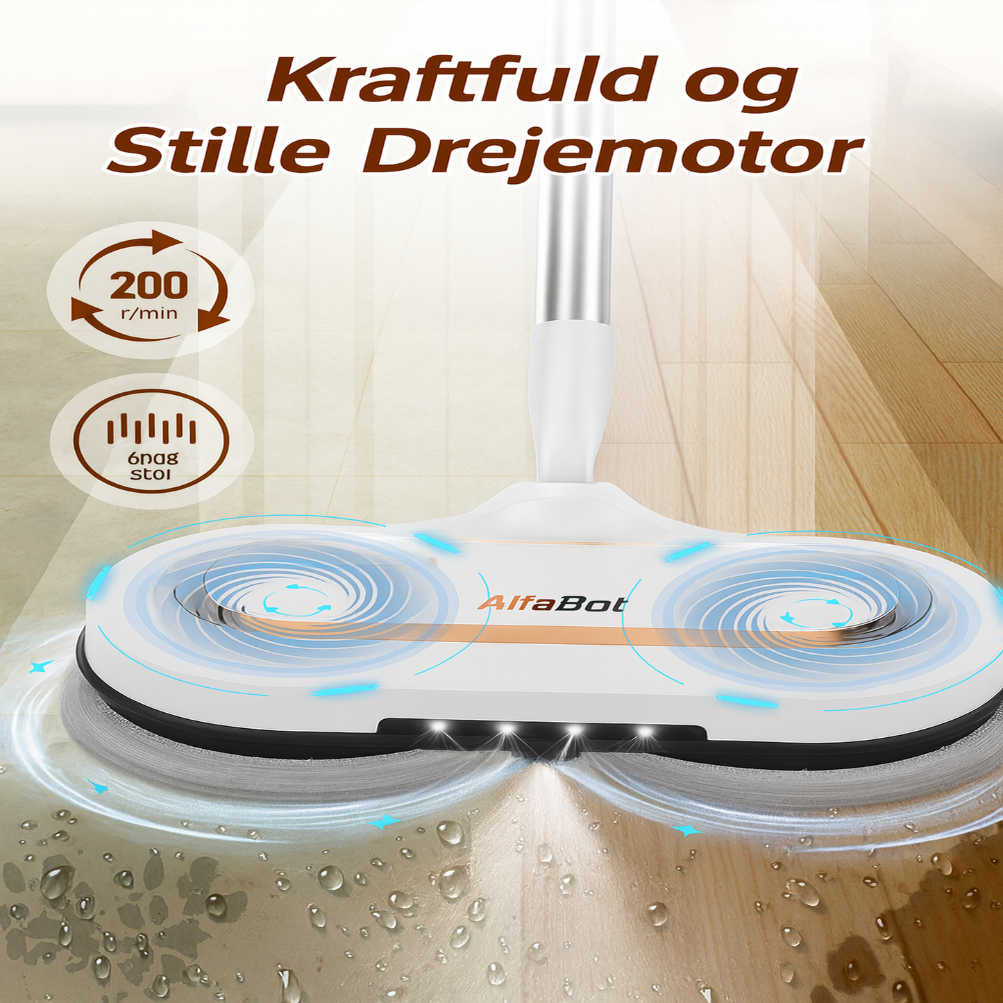Clearwell™ Trådløs Elektrisk Spray Mop