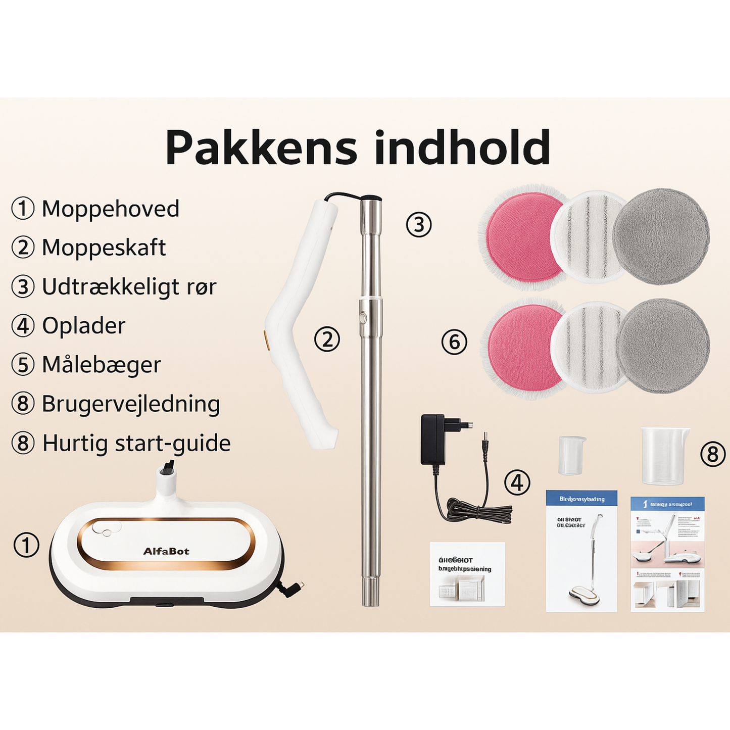 Clearwell™ Trådløs Elektrisk Spray Mop