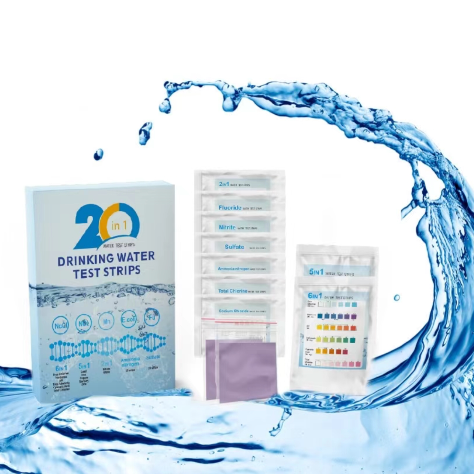 Vandkvalitet Testkit, 1 stk. - omfattende og grundig